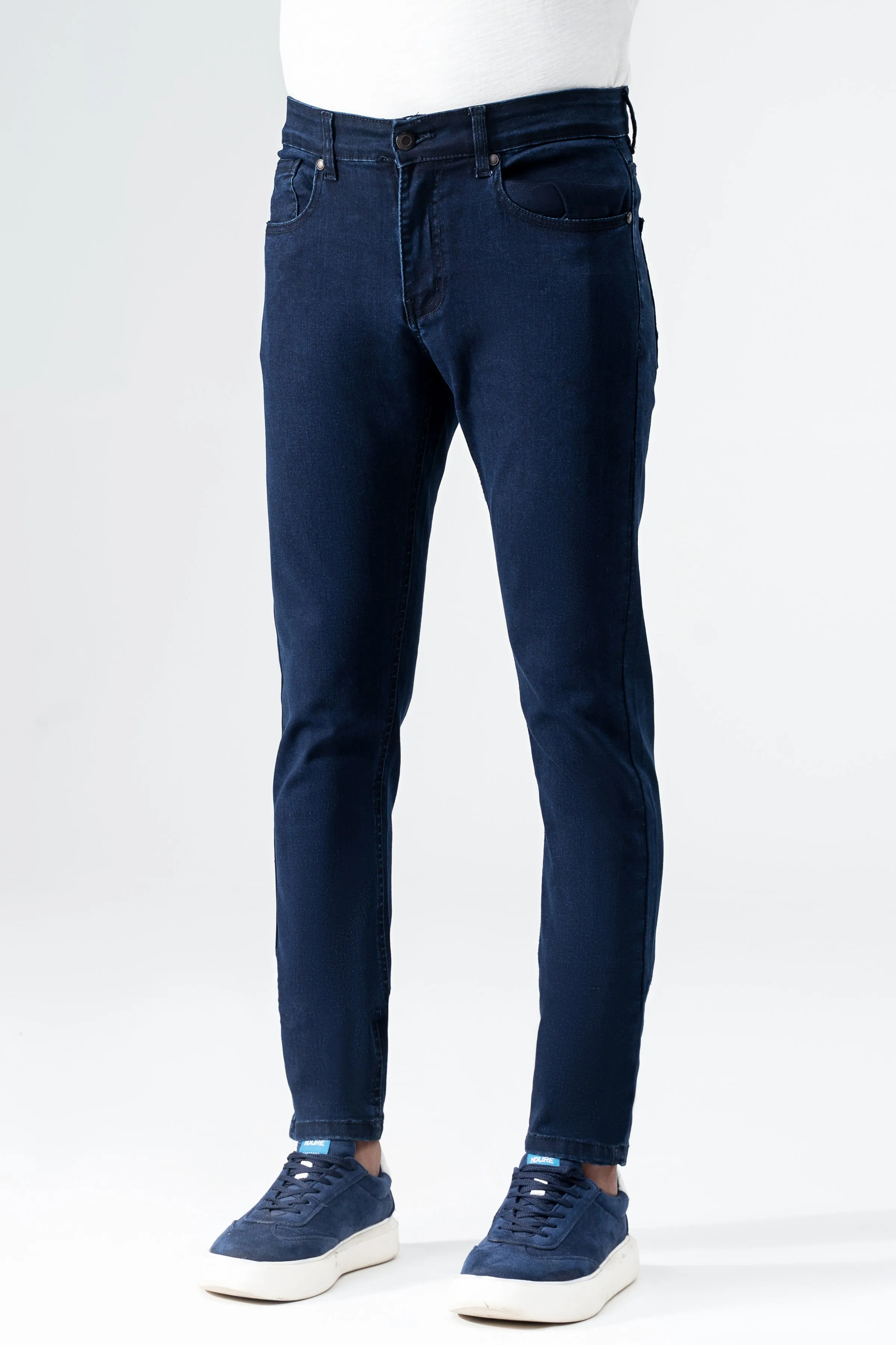 SLIM LEG DENIM  JEANS NAVY BLUE