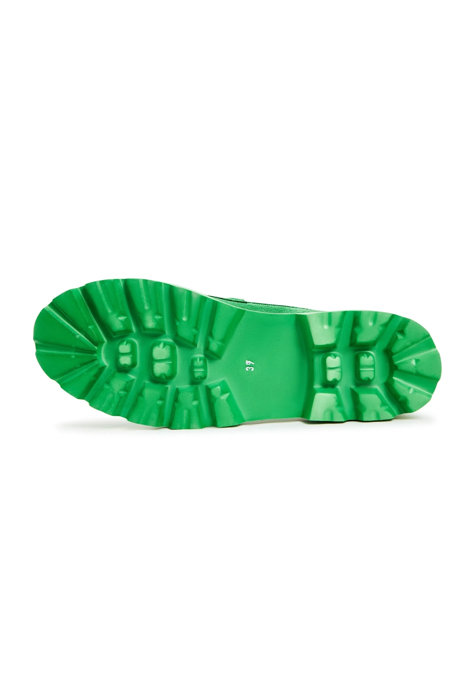 Slip-on Suede Loafers - Green