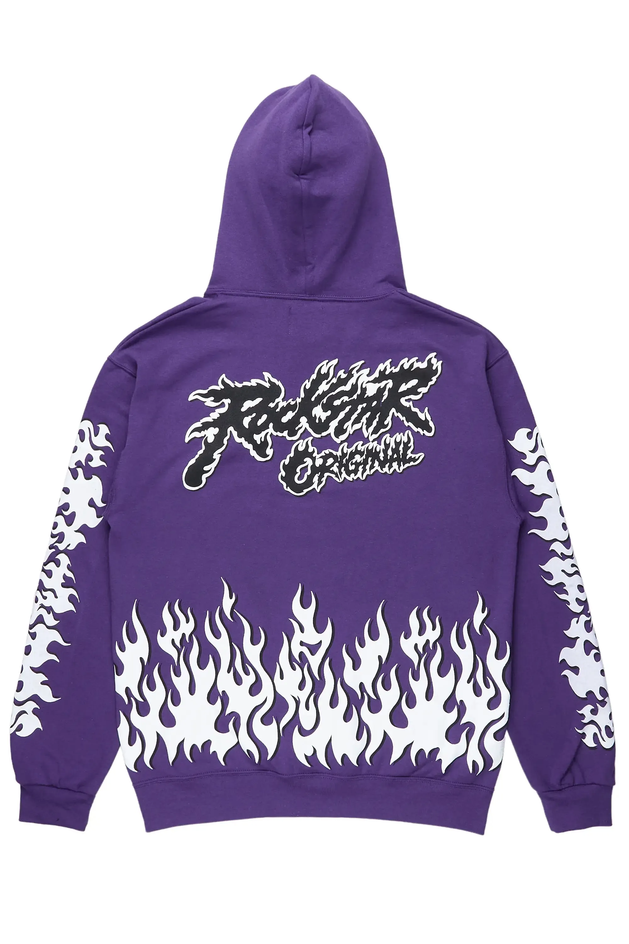 Steel Purple Graphic Hoodie