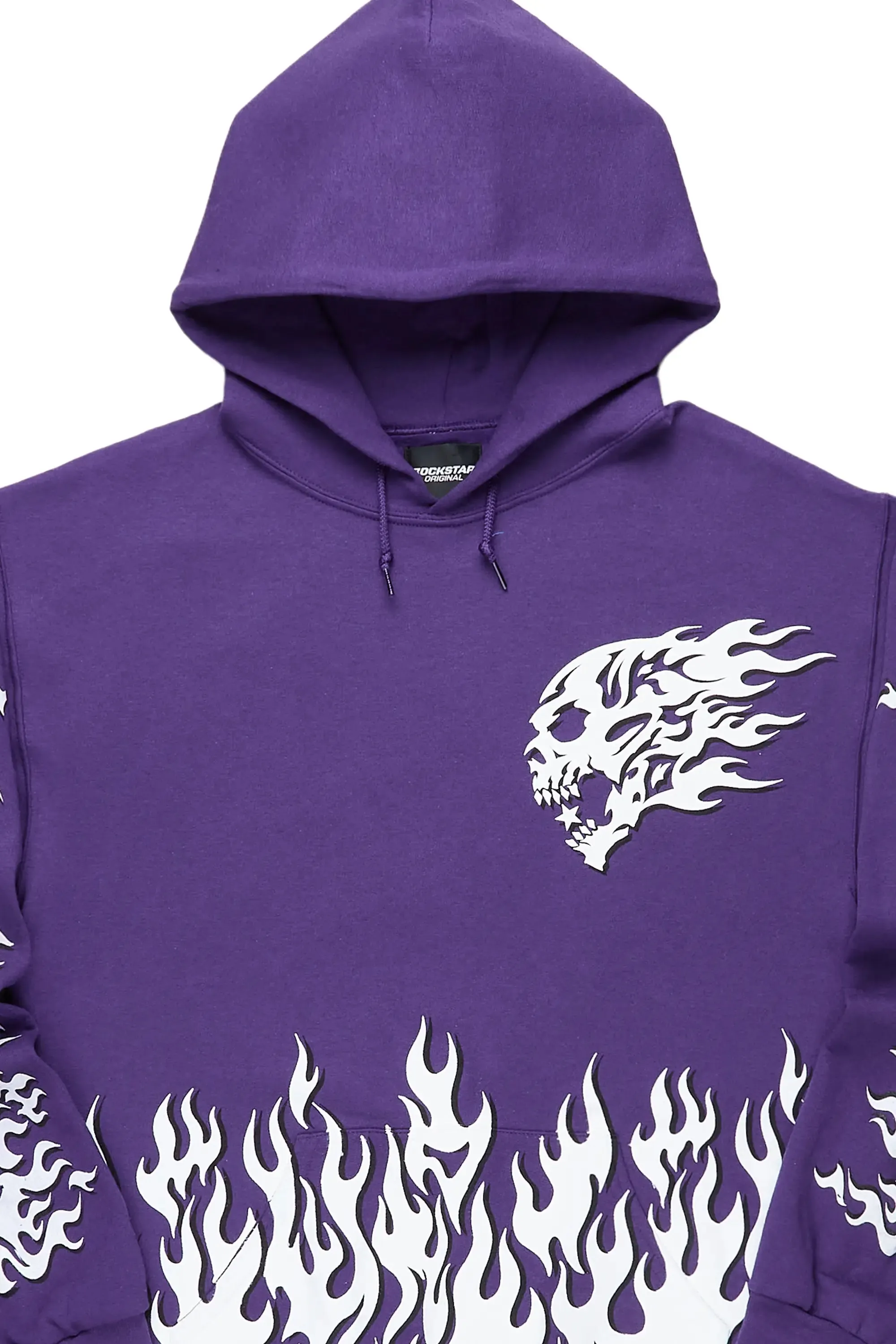 Steel Purple Graphic Hoodie