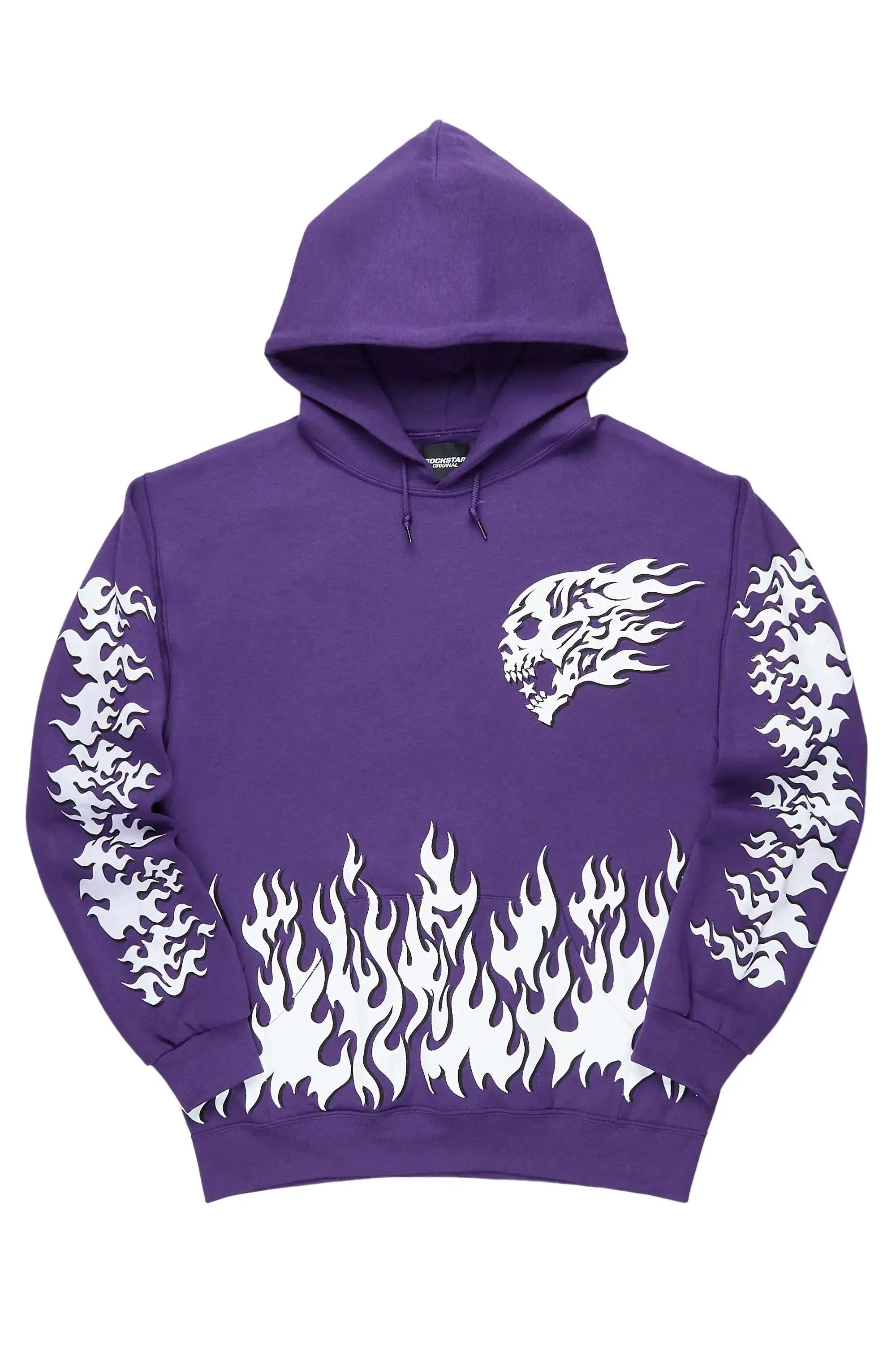 Steel Purple Graphic Hoodie