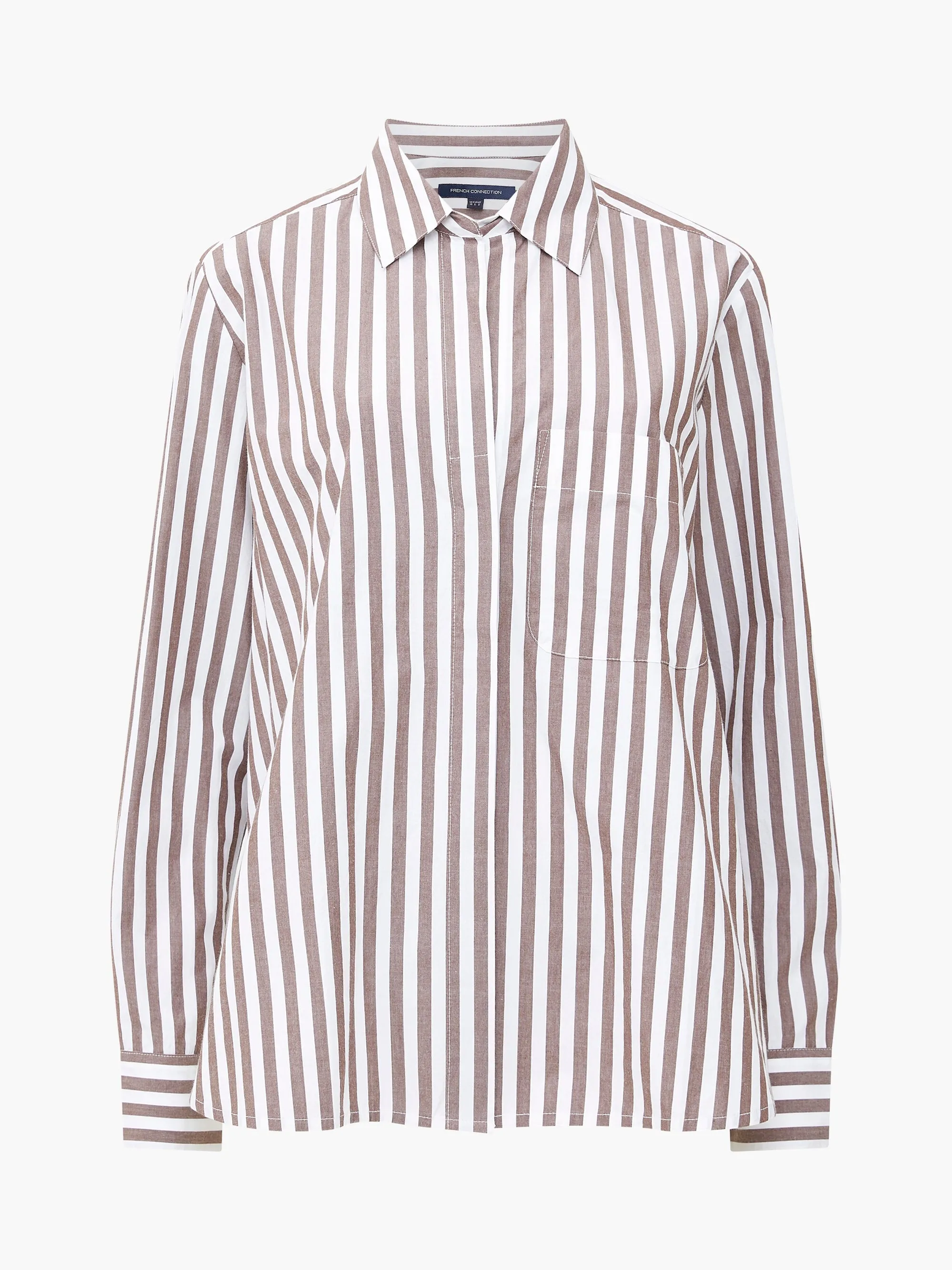 Stripe Poplin Popover Shirt