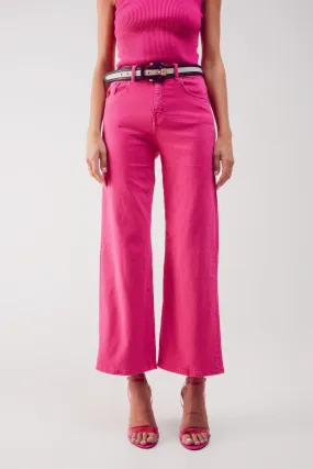 SWIFT CROPPED WIDE LEG JEANS