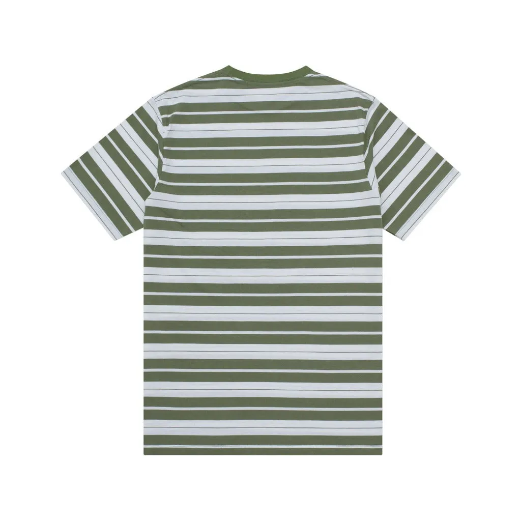 T-Shirt Stripe FILBERT GREEN WHITE