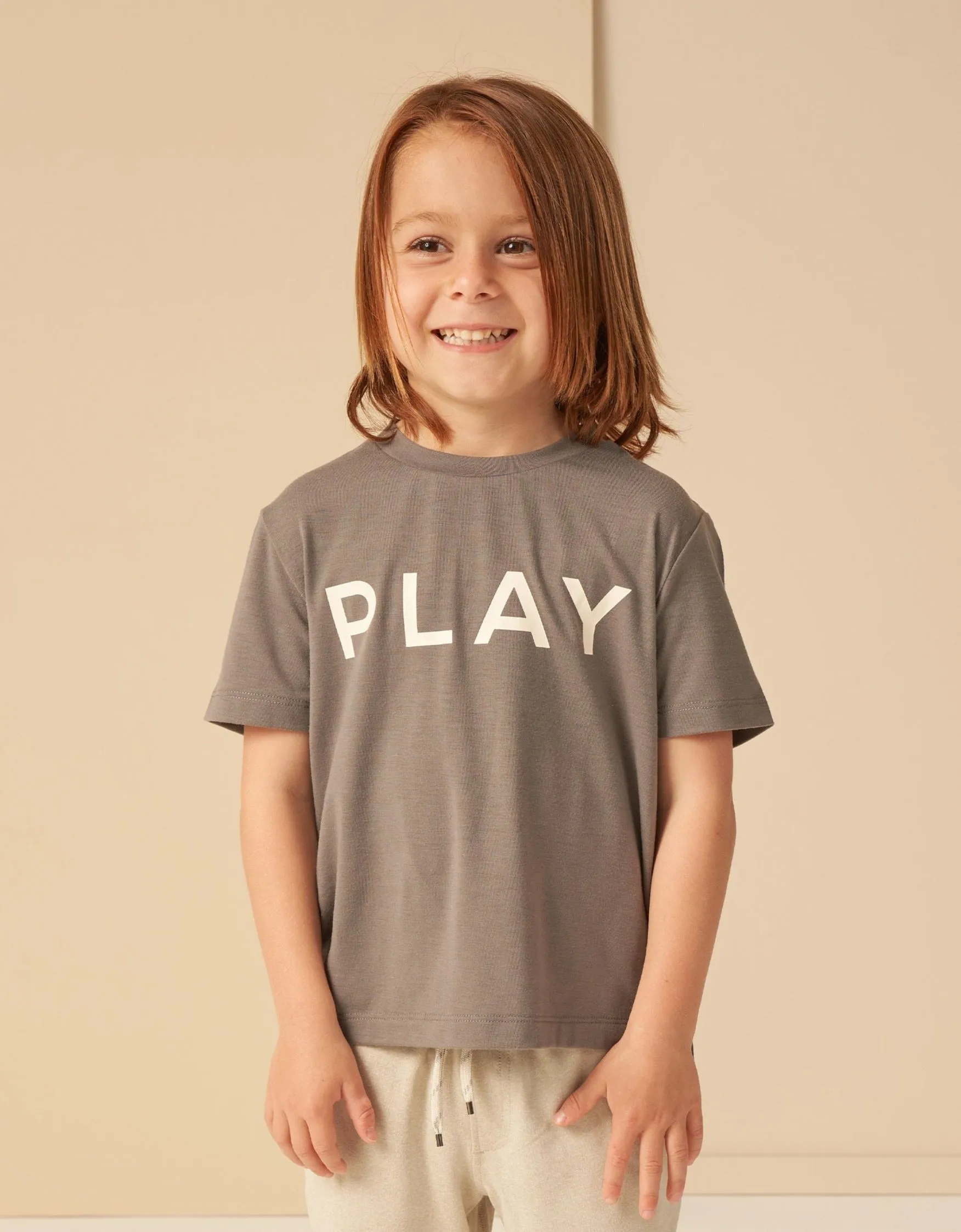 The Cove PLAY Essential Tee by Rylee   Cru - Grey - KIDS