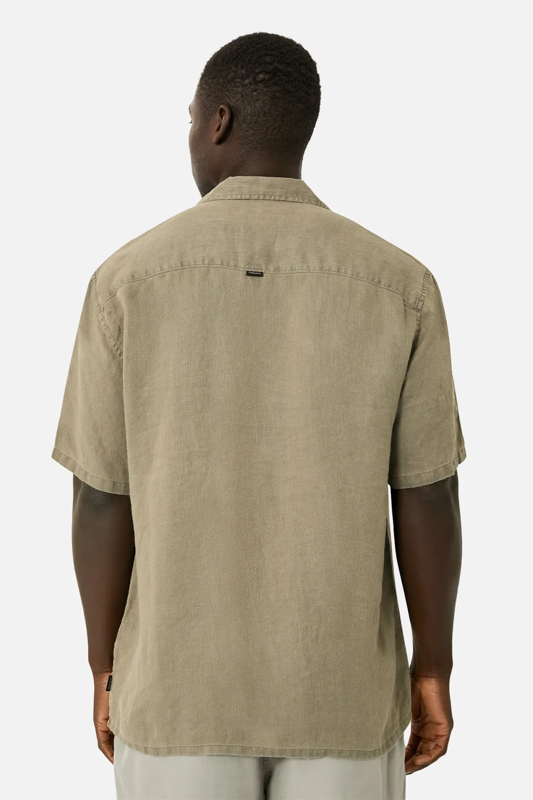 The Del Sur Linen S/s Shirt - Dark Forest