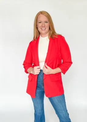 The Penthouse Blazer - Red