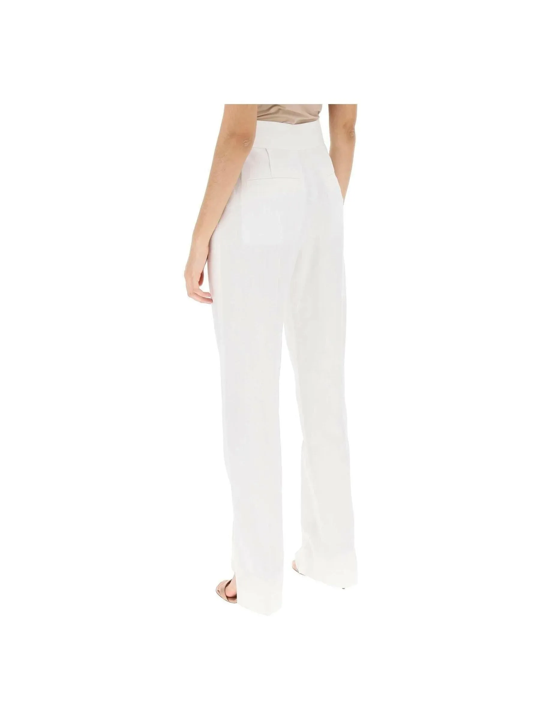 Tibau Slit High-Waisted Trousers