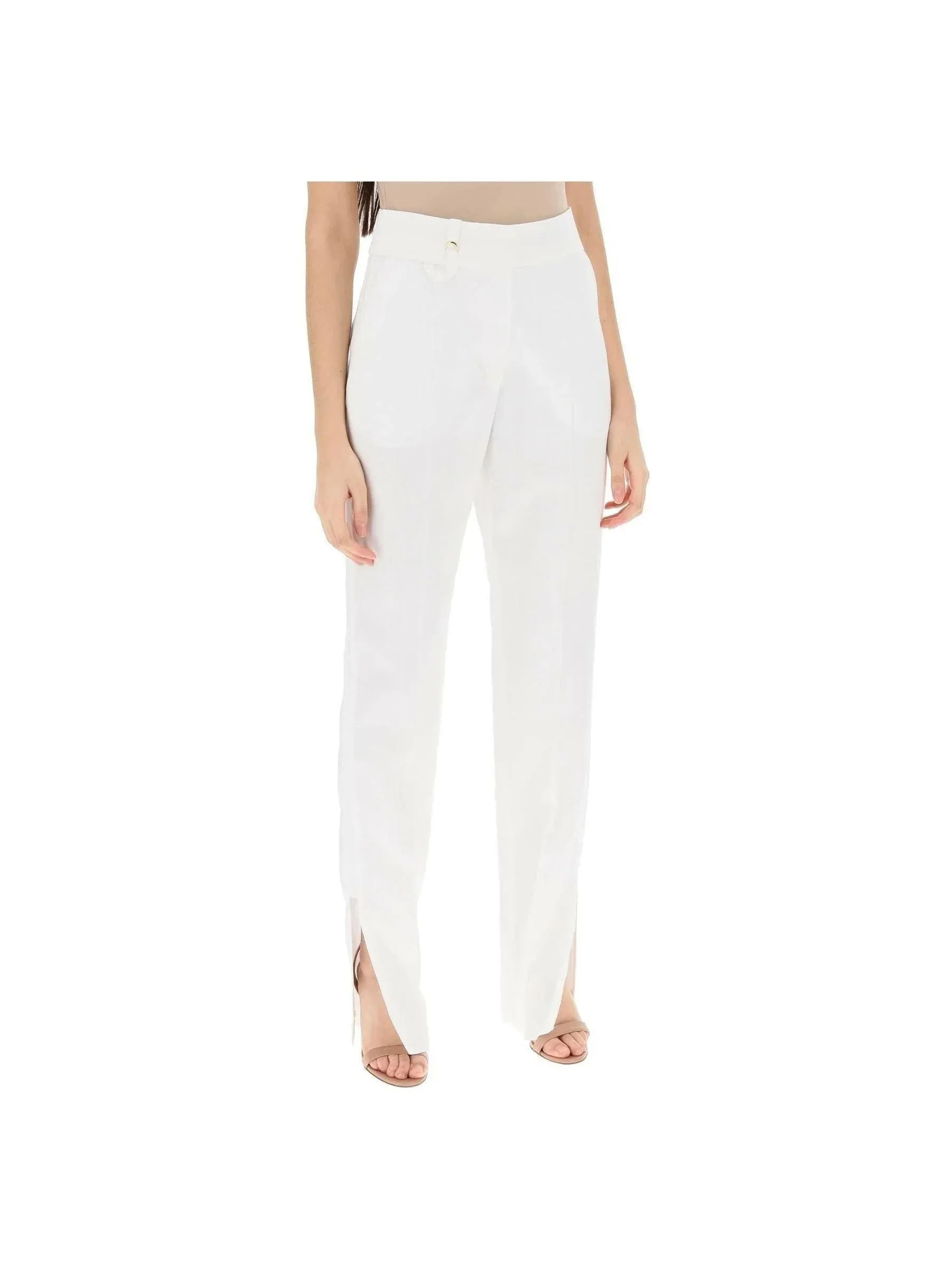 Tibau Slit High-Waisted Trousers