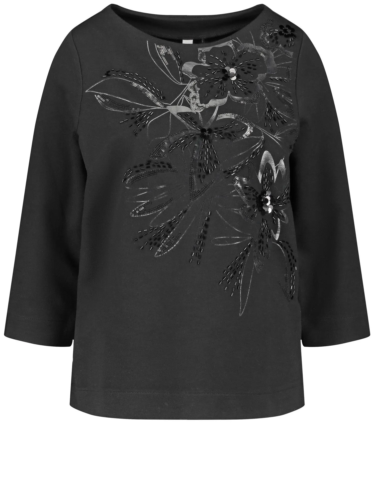 Top with Floral Embellishment