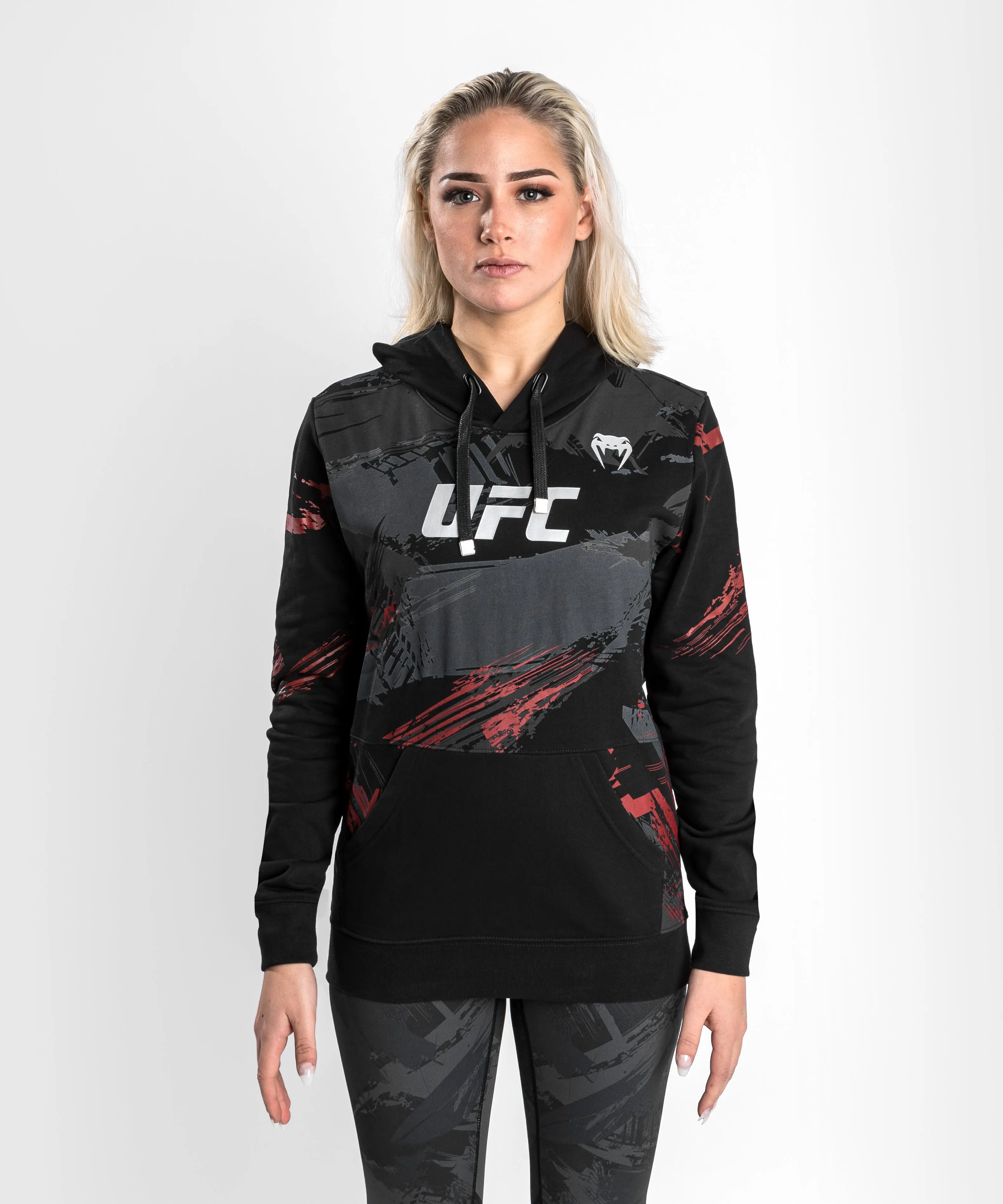 UFC Venum Authentic Fight Week 2.0 Women’s Pullover Hoodie - Black/Red