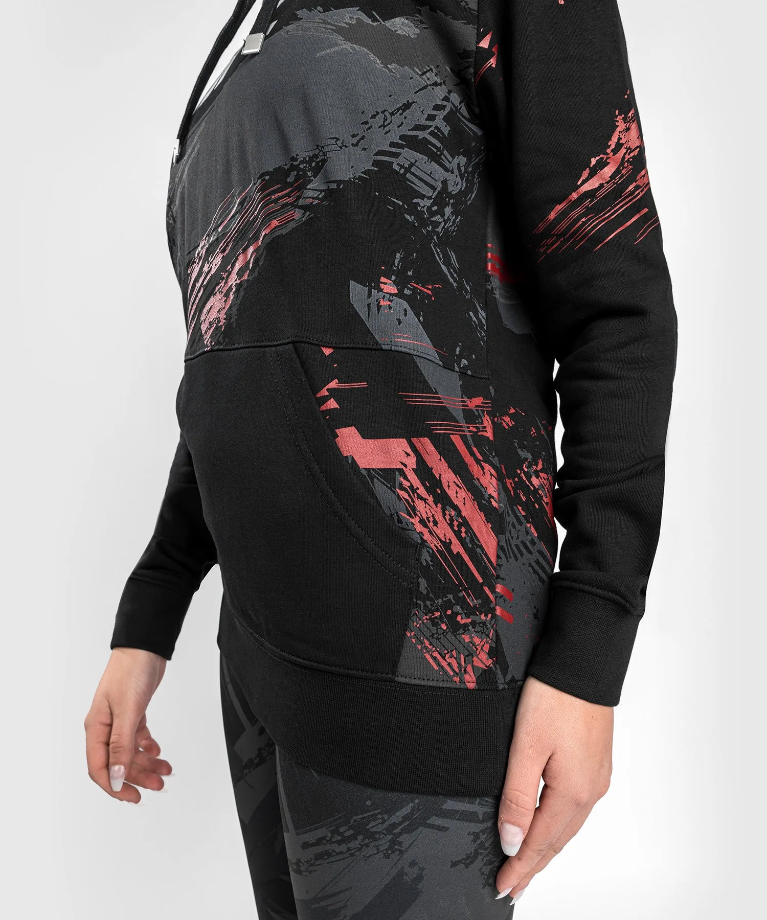 UFC Venum Authentic Fight Week 2.0 Women’s Pullover Hoodie - Black/Red