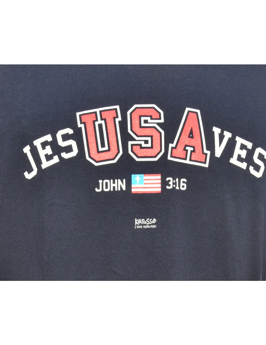 USA Printed T-shirt - S