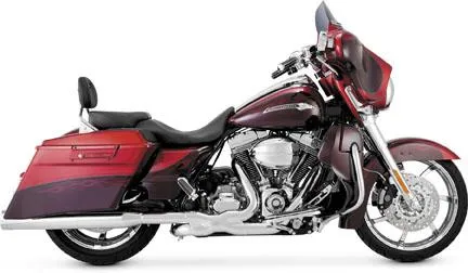 Vance & Hines Monster Round Catalytic Slip-Ons - Chrome (Harley Davidson)