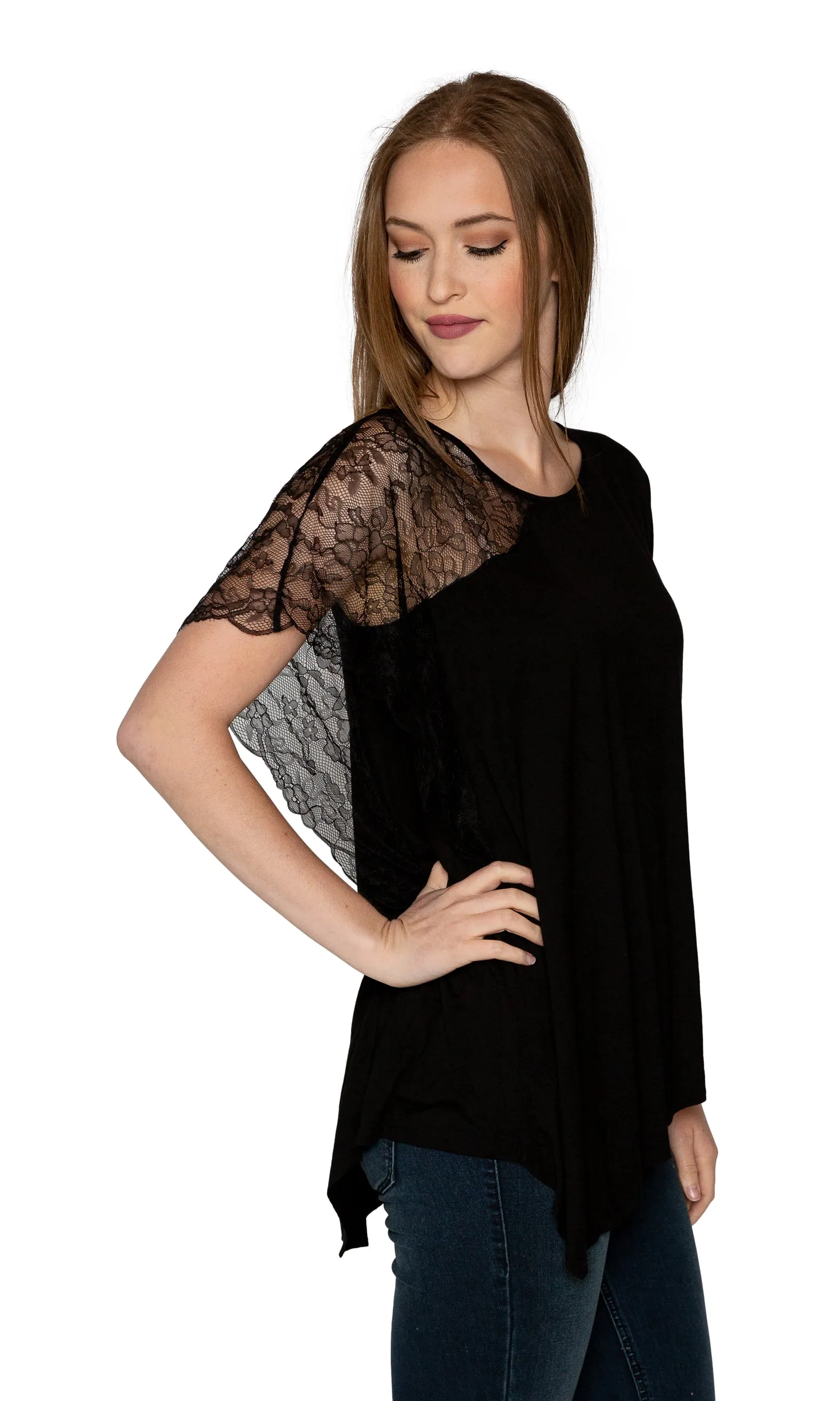 Velvet by Graham & Spencer Lulia Asymmetrical Hem Top