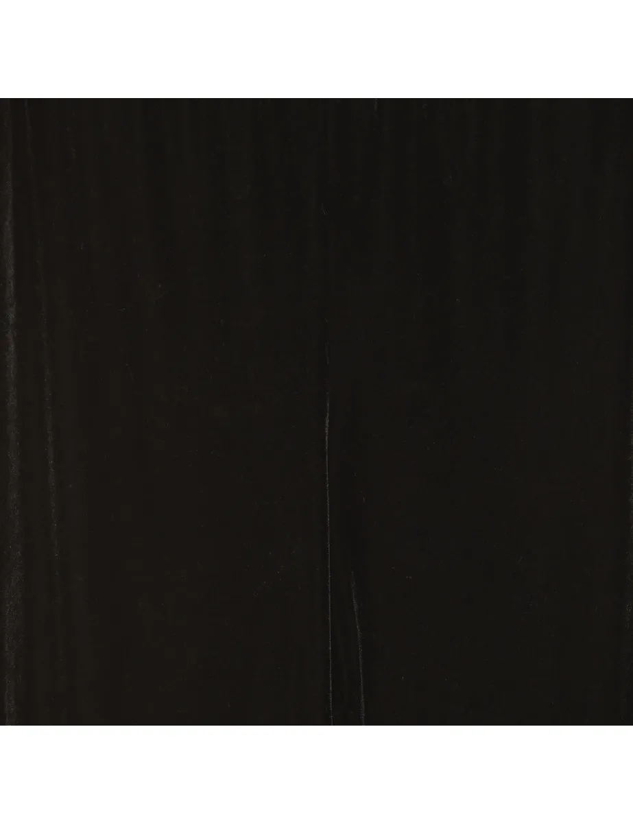 Velvet Fabric Black Trousers - W30 L35