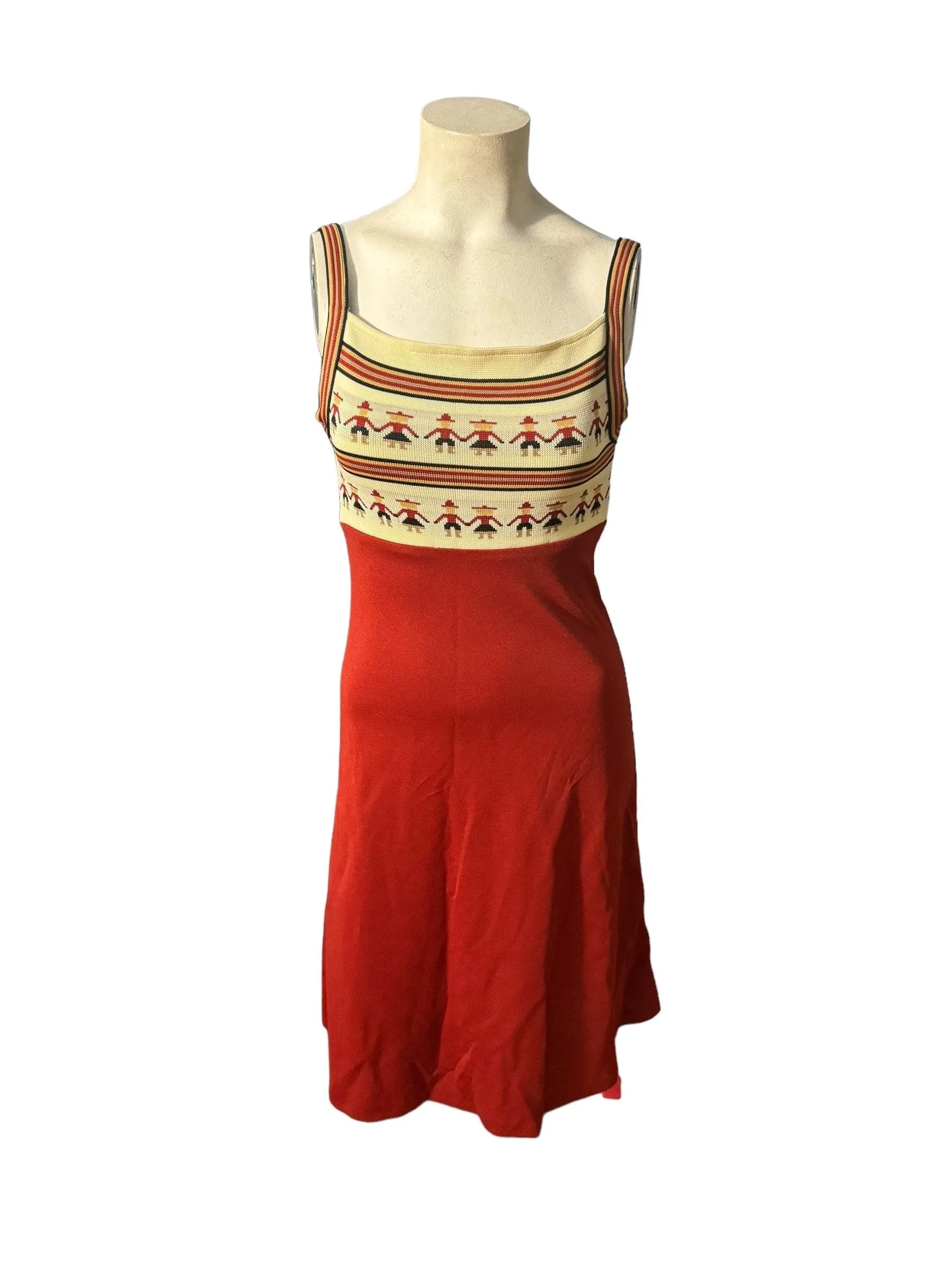 vintage 70's knit dress XS