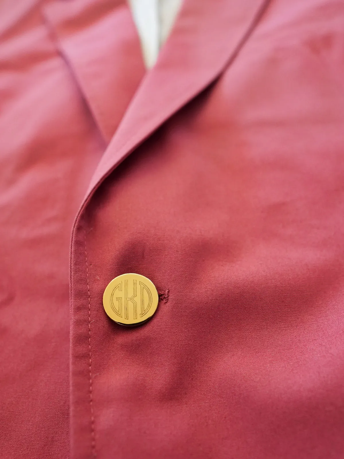 Vintage Dusty Rose Monogram Blazer