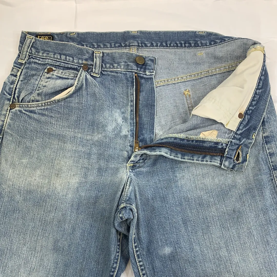 Vintage Lee Riders Raw Hem Denim Jeans - 35in