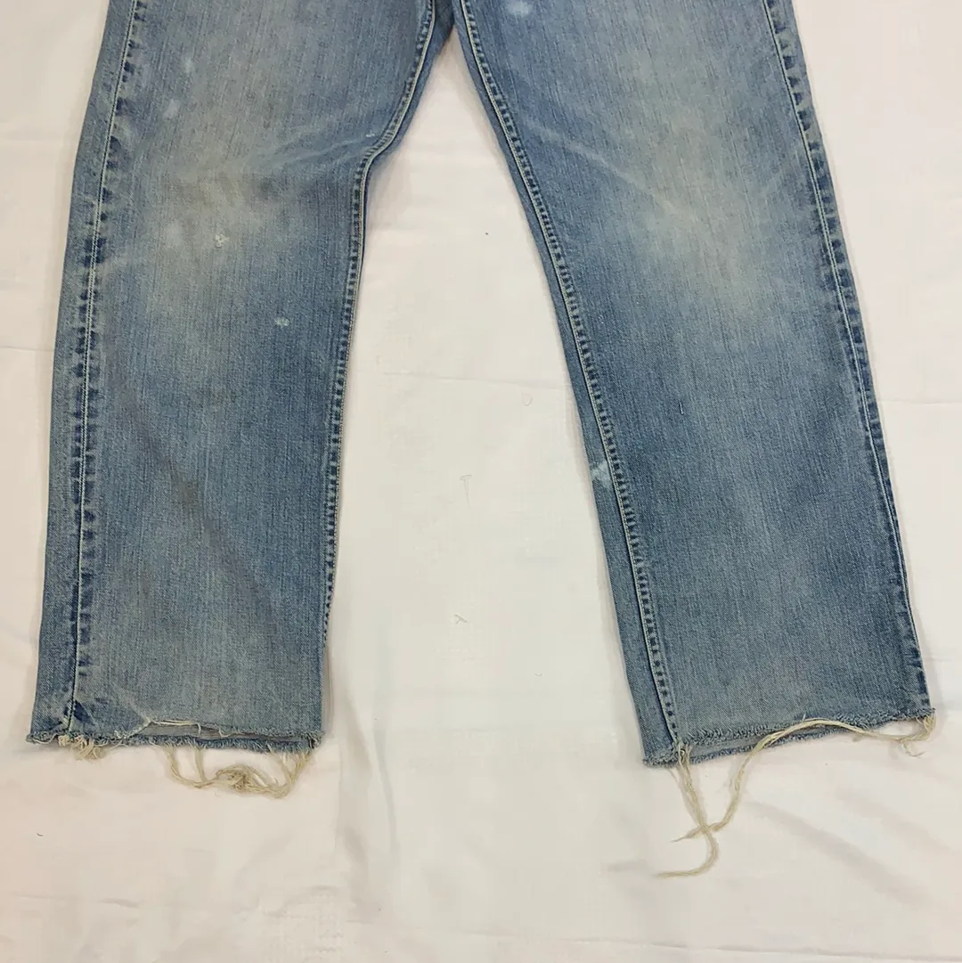 Vintage Lee Riders Raw Hem Denim Jeans - 35in