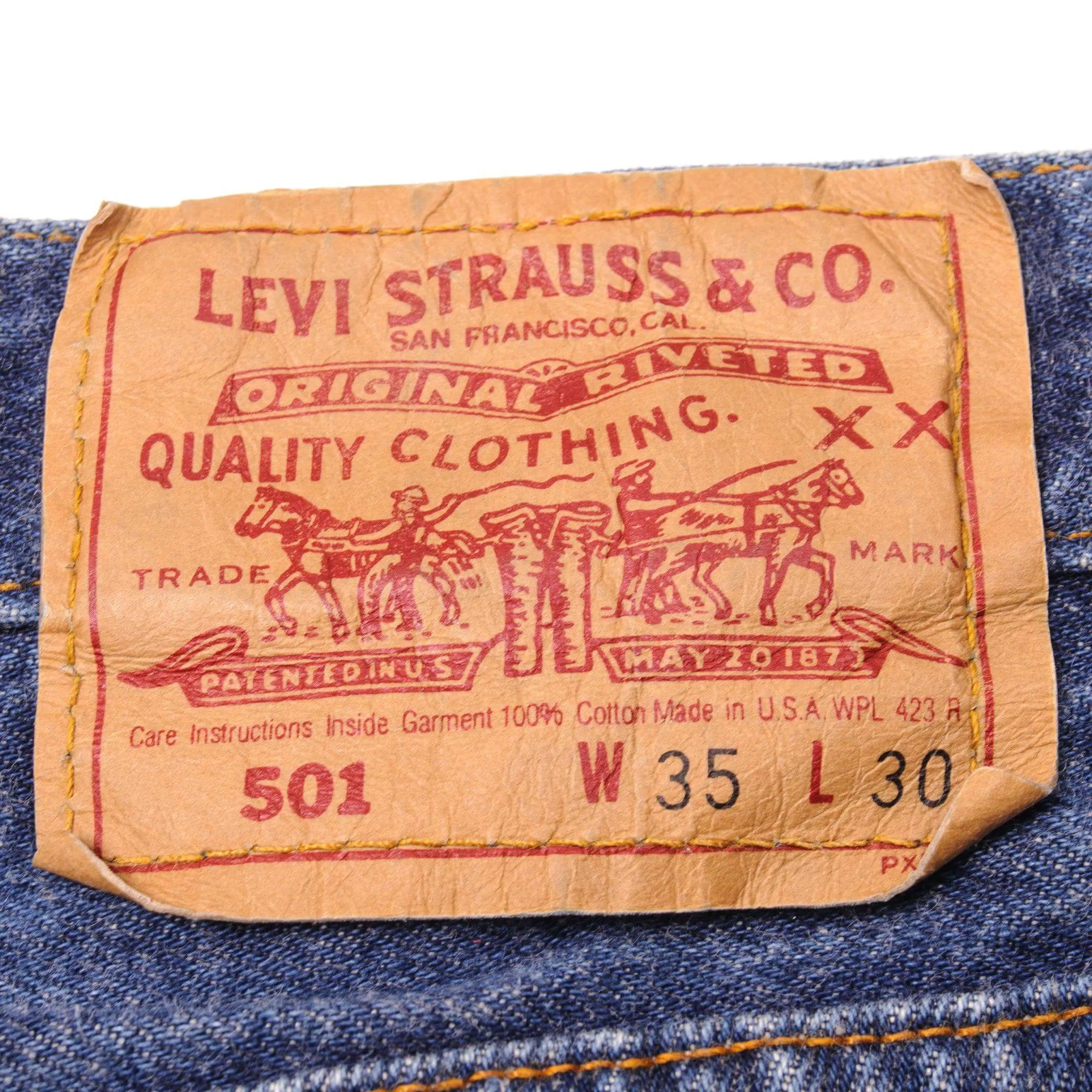 VINTAGE LEVIS 501 JEANS 1990's SIZE 33X29 W33 L29 MADE IN USA