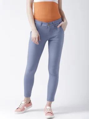 Women Blue Slim Fit Trouser