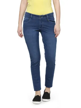 Women Solid Blue Color Jeans