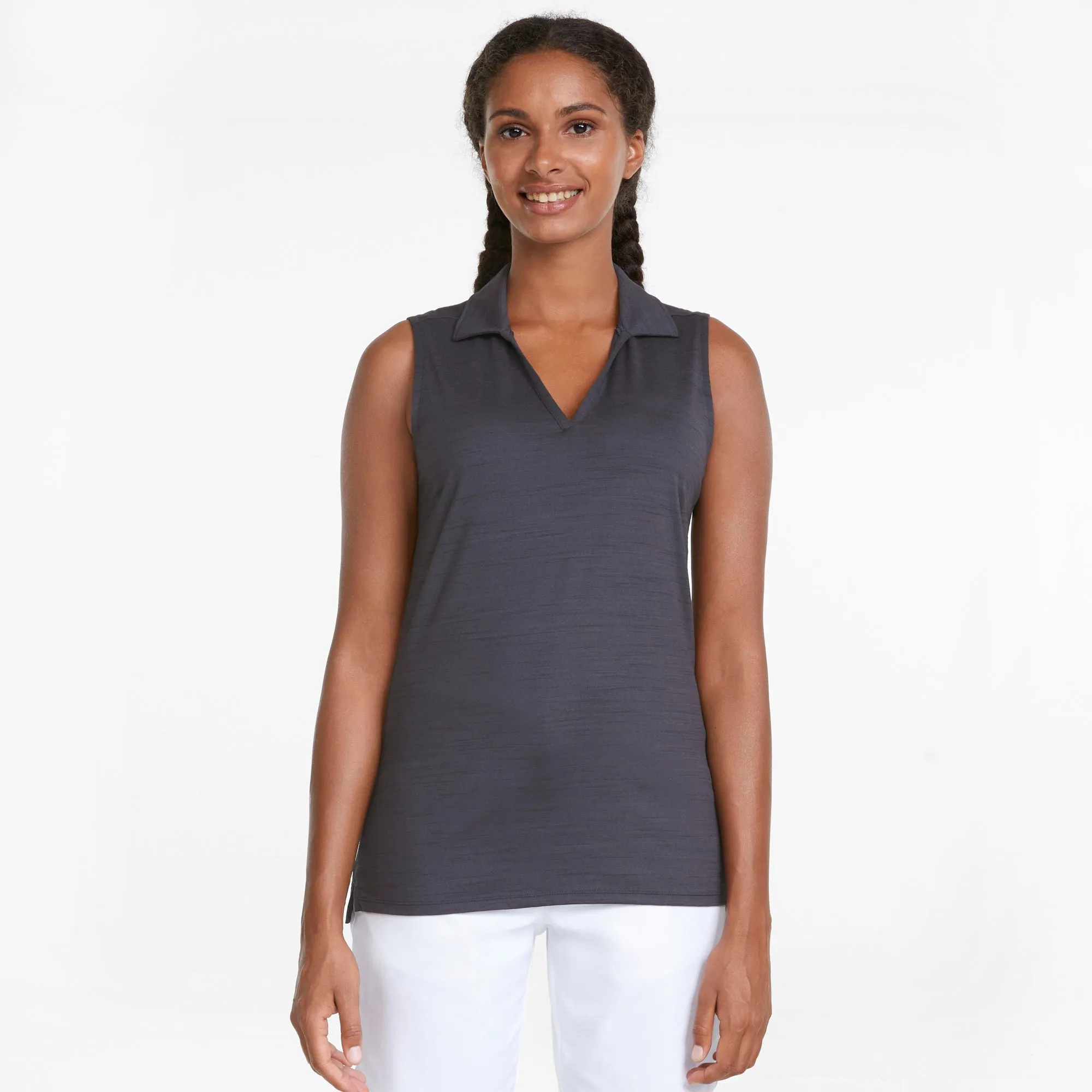 Women's CLOUDSPUN Coast Sleeveless Golf Polo | Navy Blazer