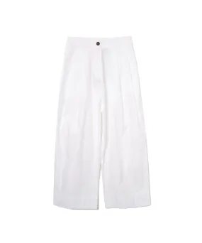 【WOMEN】STUDIO NICHOLSON THOMPSON - DOUBLE PLEAT WIDE LEG ANKLE GRAZER