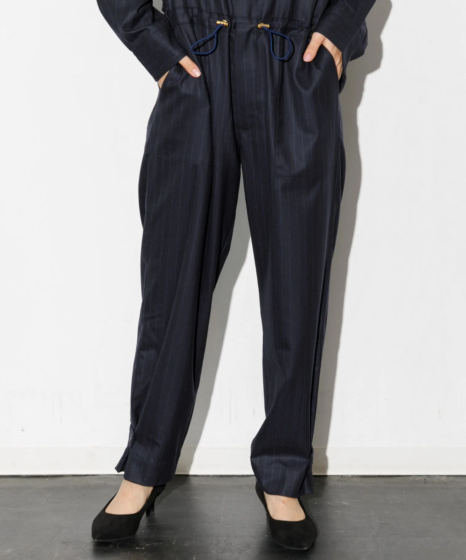 【WOMEN】THE FLATS JUMPSUITS ネイビー