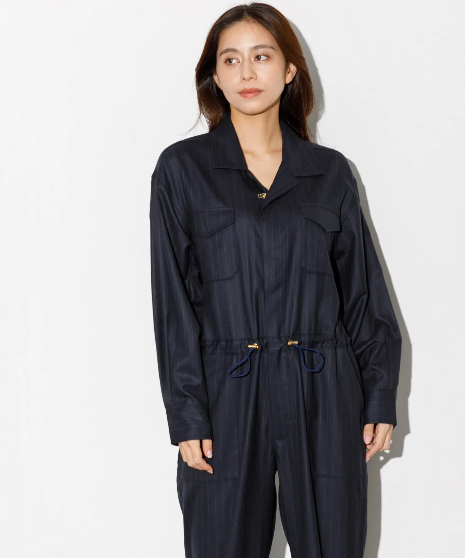 【WOMEN】THE FLATS JUMPSUITS ネイビー