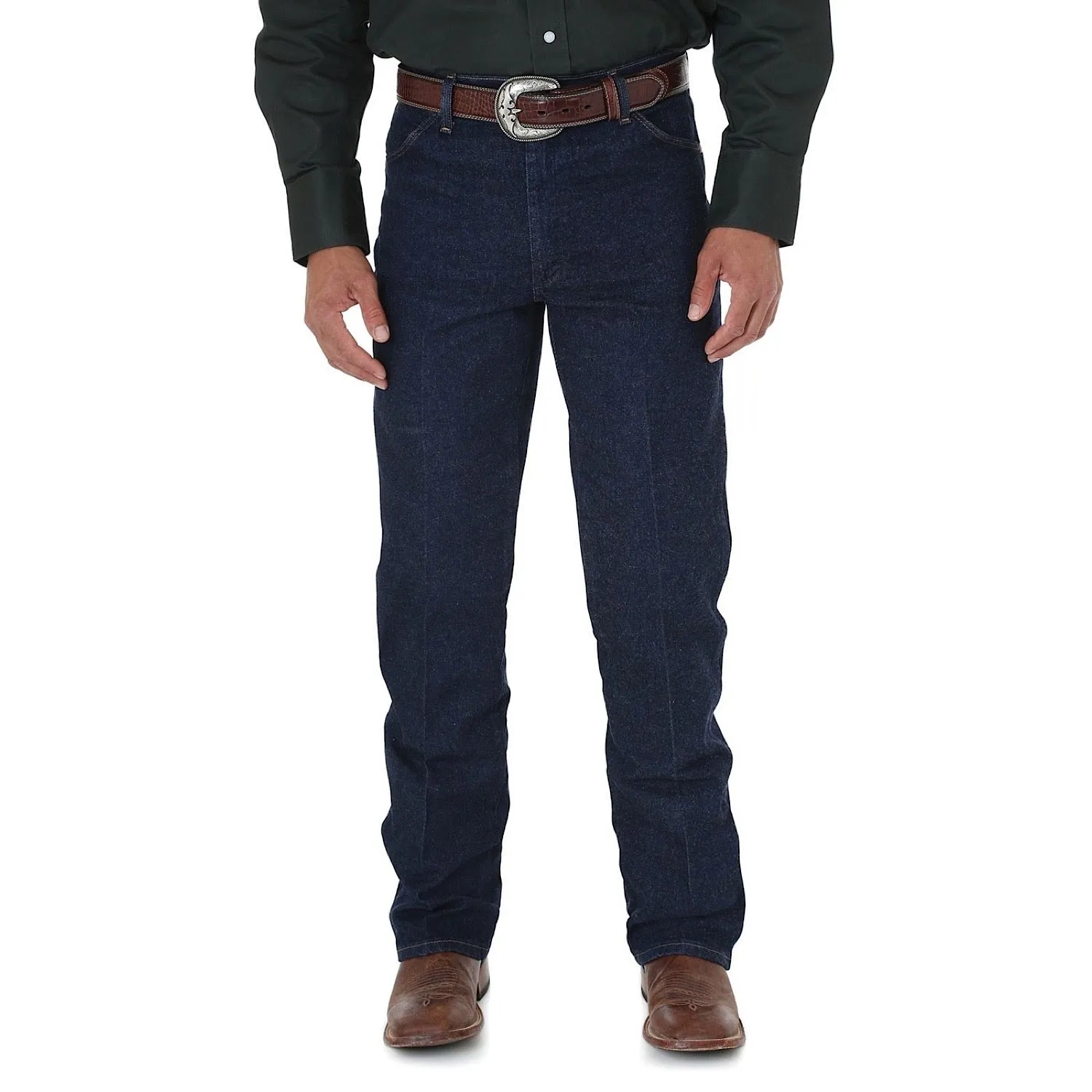 Wrangler Men's Cowboy Cut Stretch Reg Fit Jean Navy