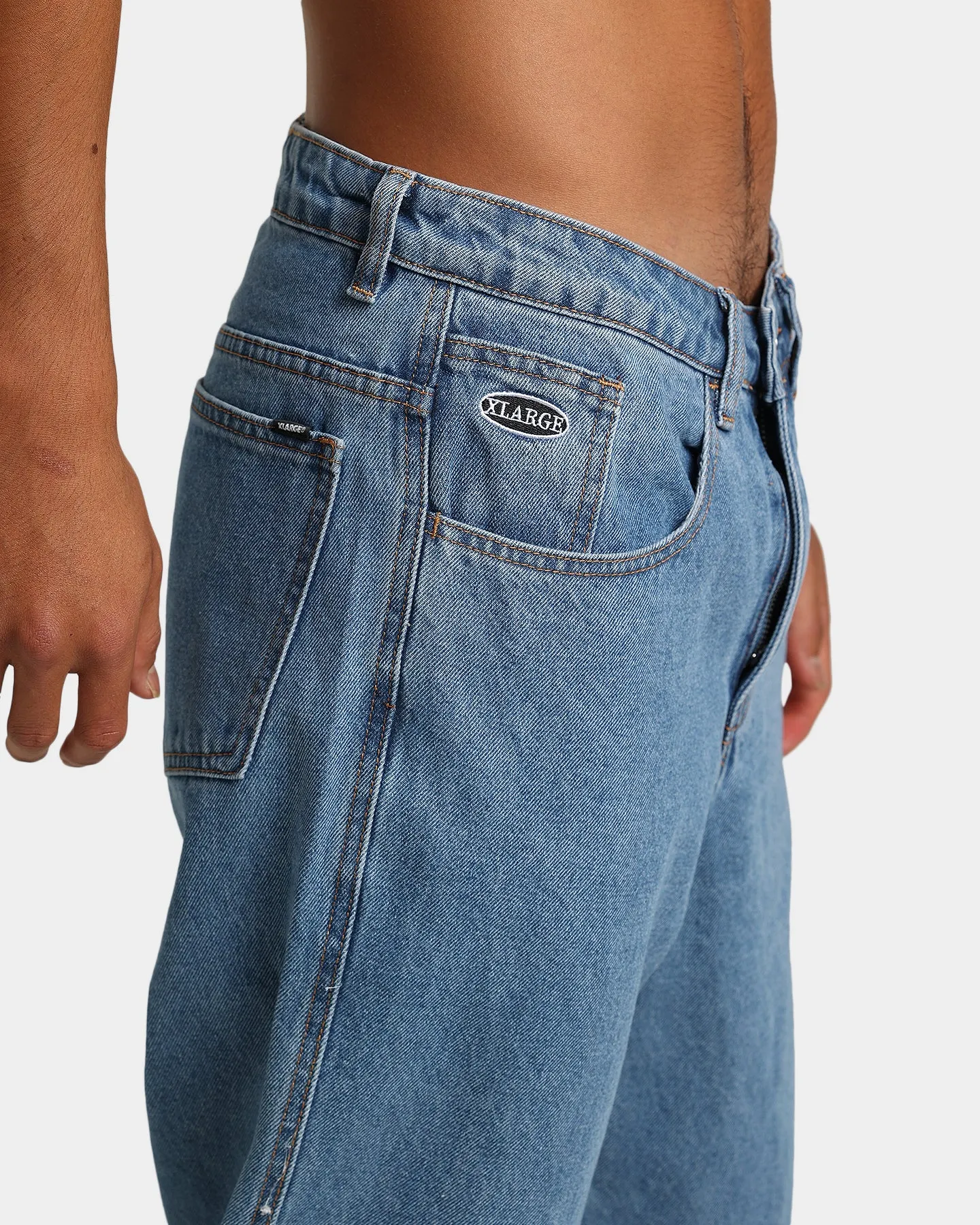 X-Large Bull Denim 91 Pants Mid Blue