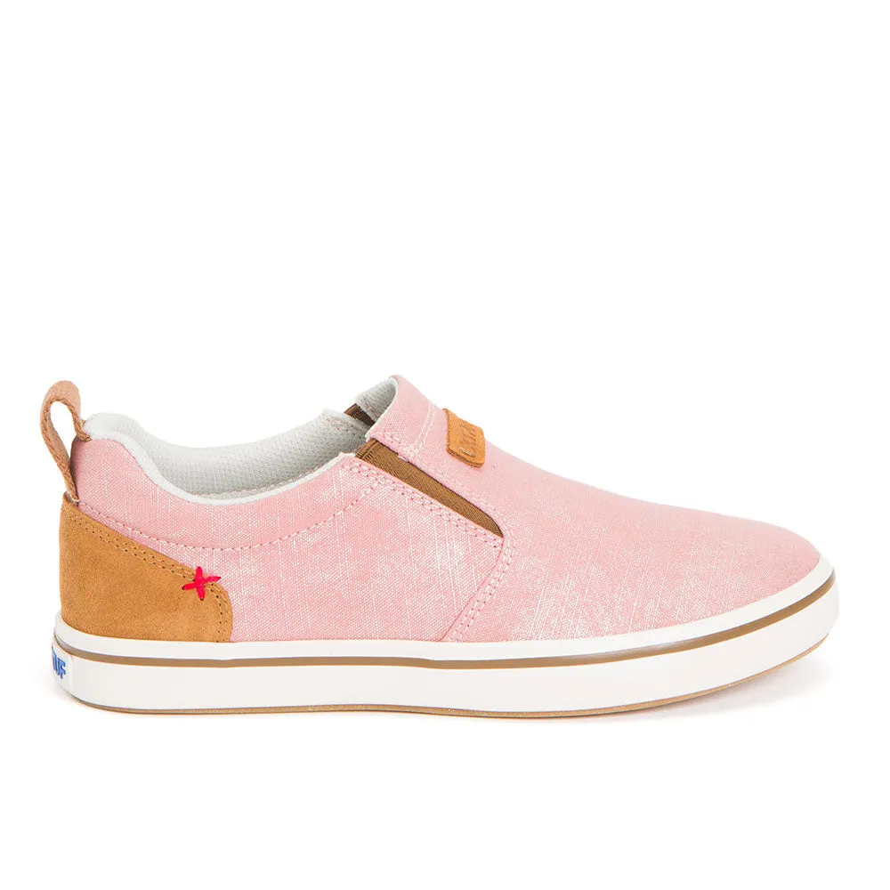 XTRATUF Women's Sharkbyte Canvas Slip-On- Salmon