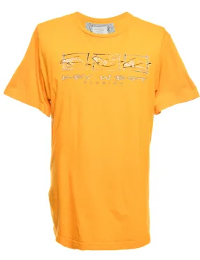 Yellow Printed T-shirt - L