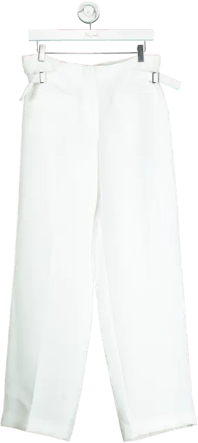 Zara White Tailored Trousers UK M